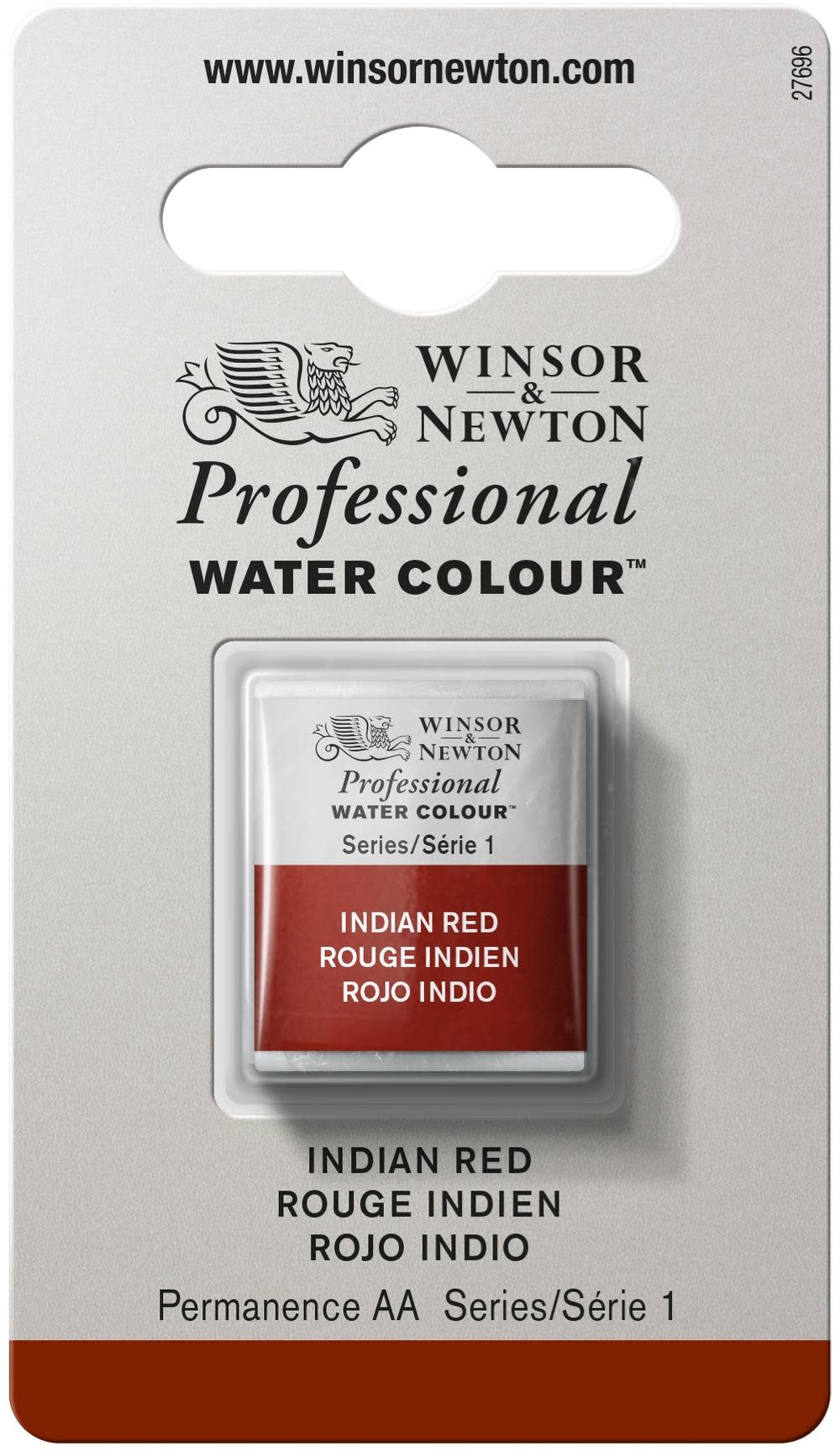 WINSOR & NEWTON Professional Aquarelle 1/2 Godet 317 Rouge Indien