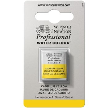 WINSOR & NEWTON Professional Aquarelle 1/2 Godet 108 Jaune de cadmium