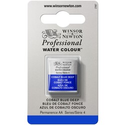 WINSOR & NEWTON Professional Aquarelle 1/2 Godet 180 Bleu cobalt foncé