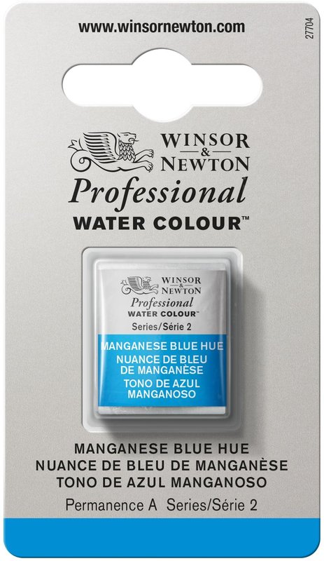 WINSOR & NEWTON Professional Aquarelle 1/2 Godet 379 Bleu Manganese