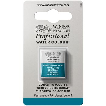WINSOR & NEWTON Pro Watercolour 1/2G 190 Cobalt Turquoise Row