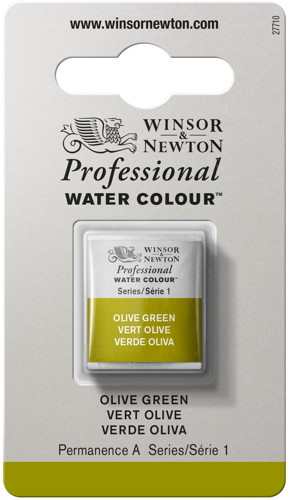 WINSOR & NEWTON Professional Aquarelle 1/2 Godet 447 Vert Olive