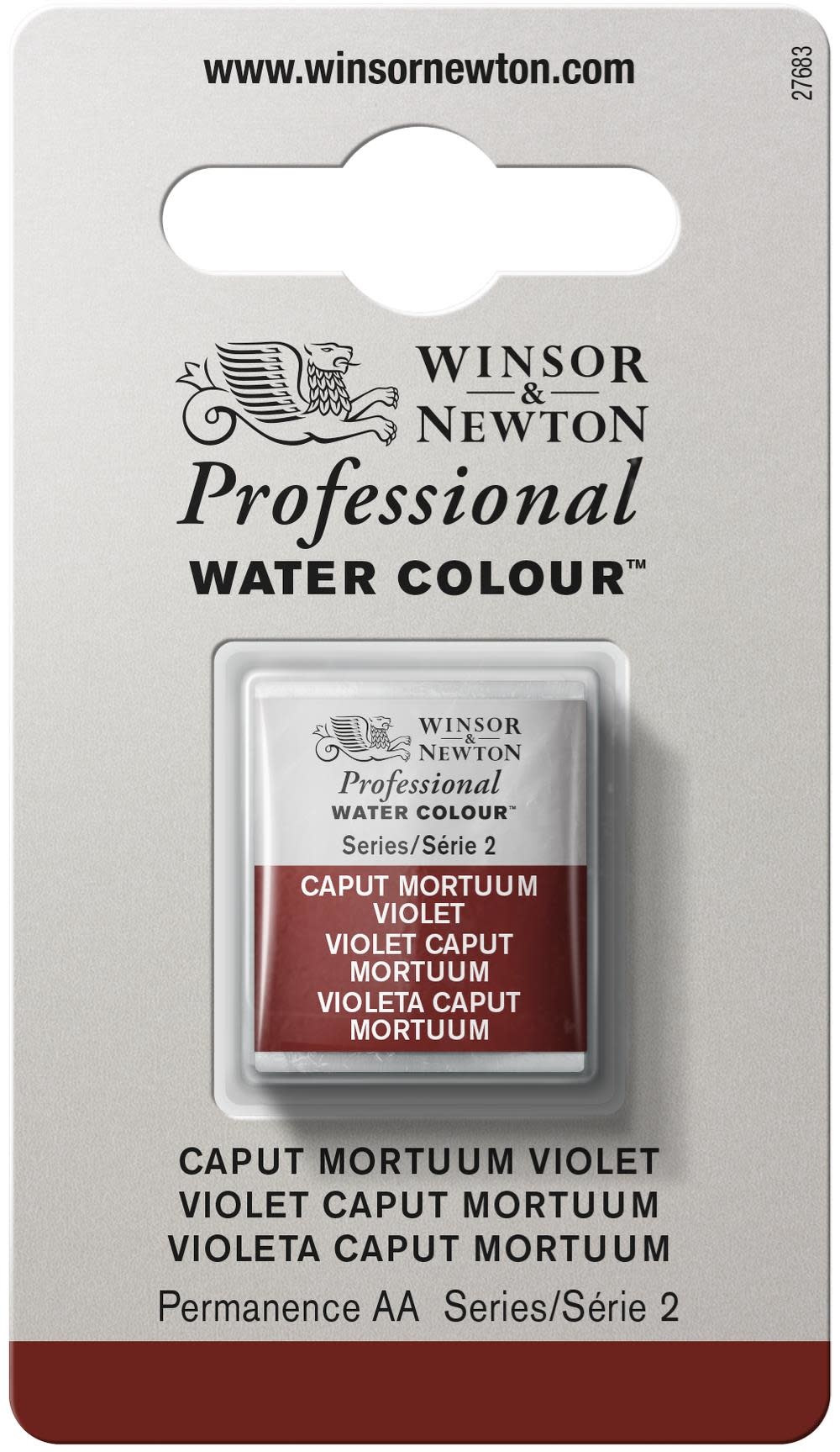 WINSOR & NEWTON Professional Aquarelle 1/2 Godet 125 Conte A Parisut Mortuum Violet