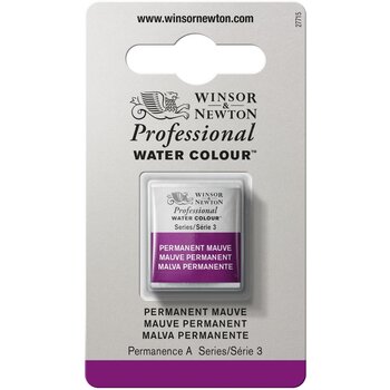 WINSOR & NEWTON Professional Aquarelle 1/2 Godet 491 Mauve Permanent