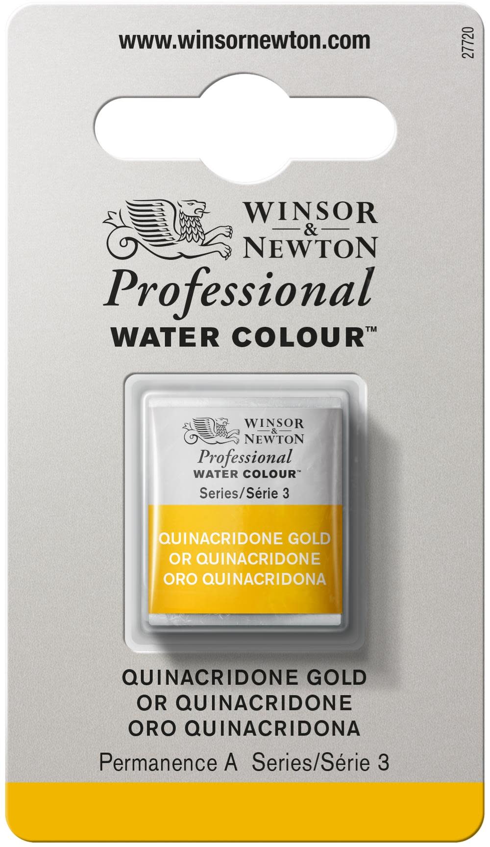 WINSOR & NEWTON Professional Aquarelle 1/2 Godet 547 Quinacridone Or