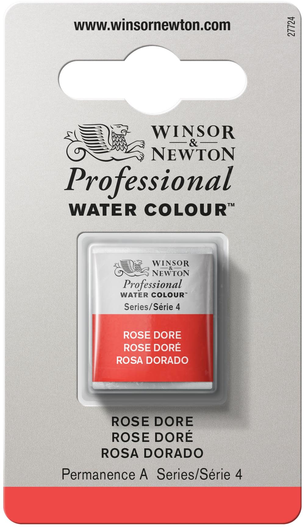 WINSOR & NEWTON Professional Aquarelle 1/2 Godet 576 Rose Doré