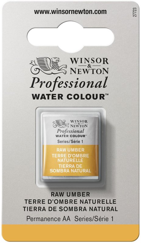 WINSOR & NEWTON Professional Aquarelle 1/2 Godet 554 Terre d'Ombre Naturelle