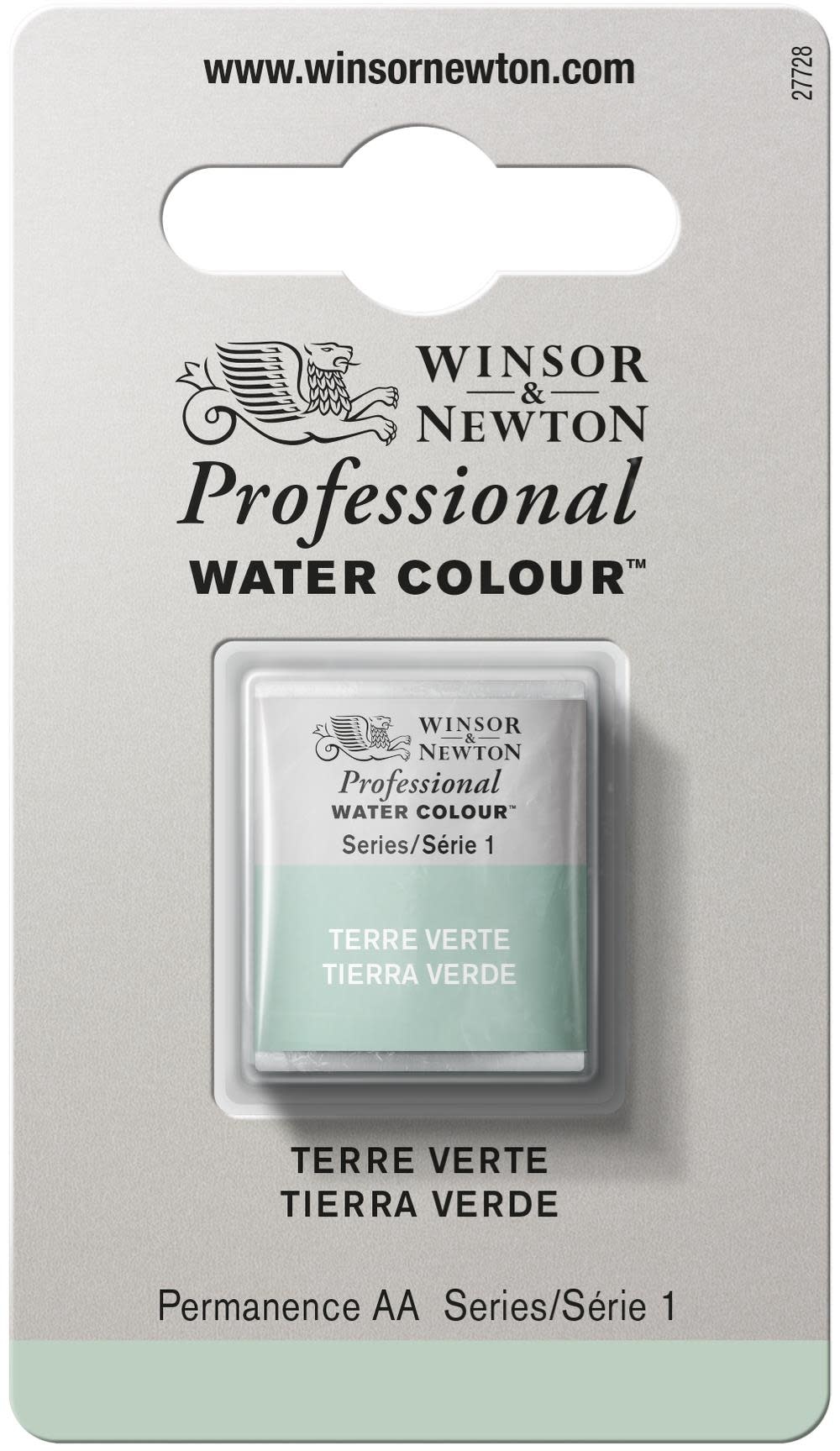 WINSOR & NEWTON Professional Aquarelle 1/2 Godet 637 Terre Verte
