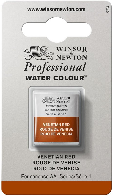 WINSOR & NEWTON Professional Aquarelle 1/2 Godet 678 Rouge de Venise