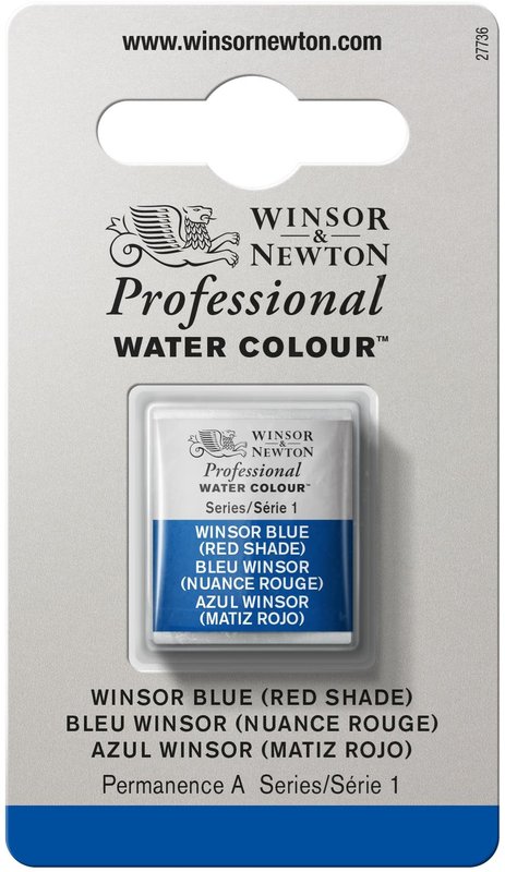 WINSOR & NEWTON Professional Watercolor 1/2 Bucket 709 Winsor Blue N.Red