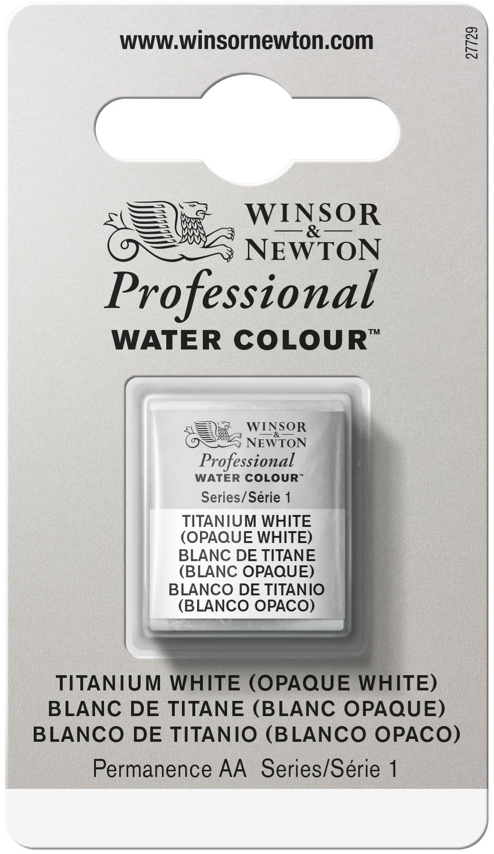 WINSOR & NEWTON Professional Aquarelle 1/2 Godet 644 Blanc De Titane