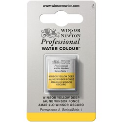 WINSOR & NEWTON Professional Aquarelle 1/2 Godet 731 Jaune Winsor Foncé