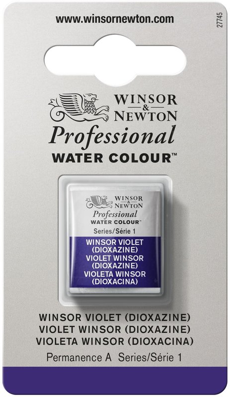 WINSOR & NEWTON Professional Aquarelle 1/2 Godet 733 Winsor Violet Dioxazine