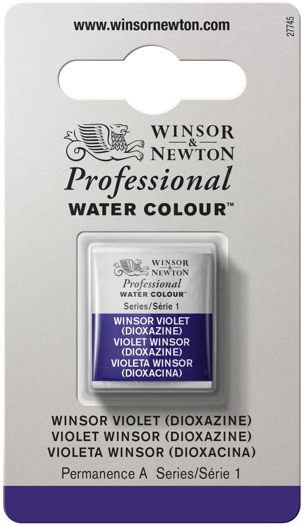 WINSOR & NEWTON Professional Aquarelle 1/2 Godet 733 Winsor Violet Dioxazine