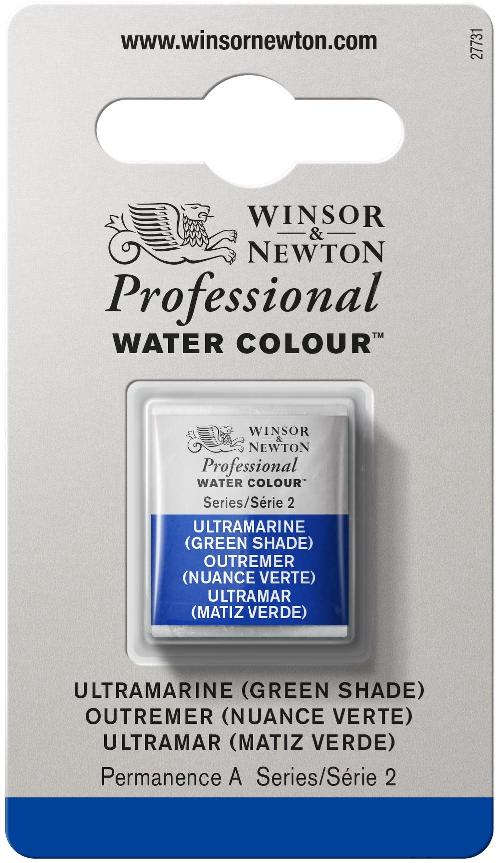 WINSOR & NEWTON Professional Aquarelle 1/2 Godet 667 Vert Outremer