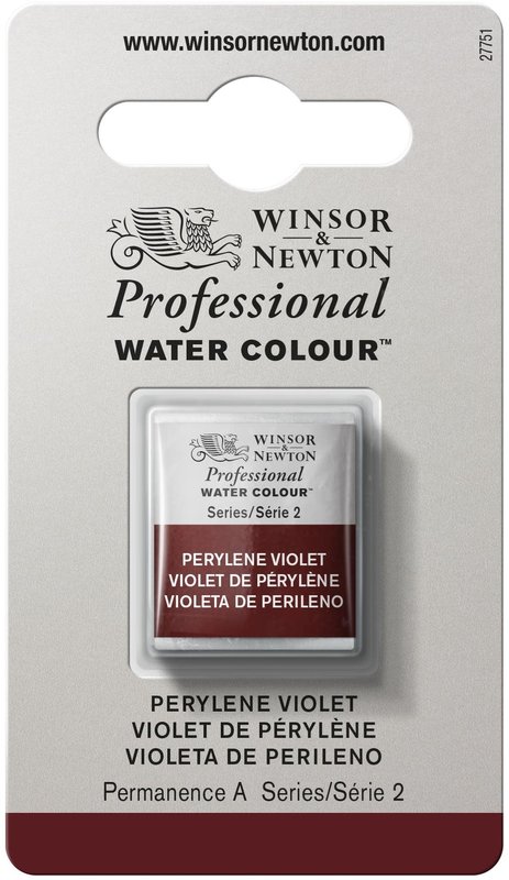 WINSOR & NEWTON Professional Aquarelle 1/2 Godet 470 Perylene Violet