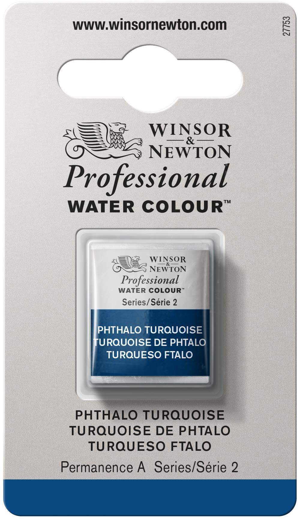 WINSOR & NEWTON Professional Aquarelle 1/2 Godet 526 Turquoise Phtalo