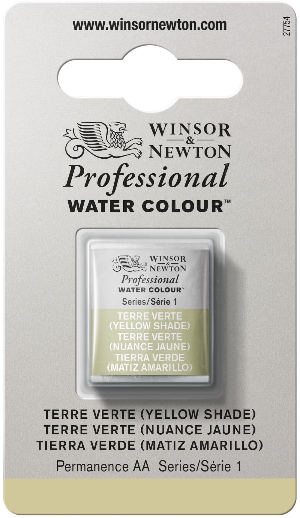WINSOR & NEWTON Professional Aquarelle 1/2 Godet 638 Terre Verte N.Jaune