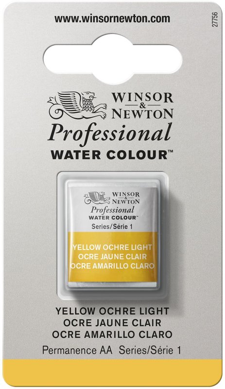 WINSOR & NEWTON Professional Aquarelle 1/2 Godet 745 Ocre Jaune Clair