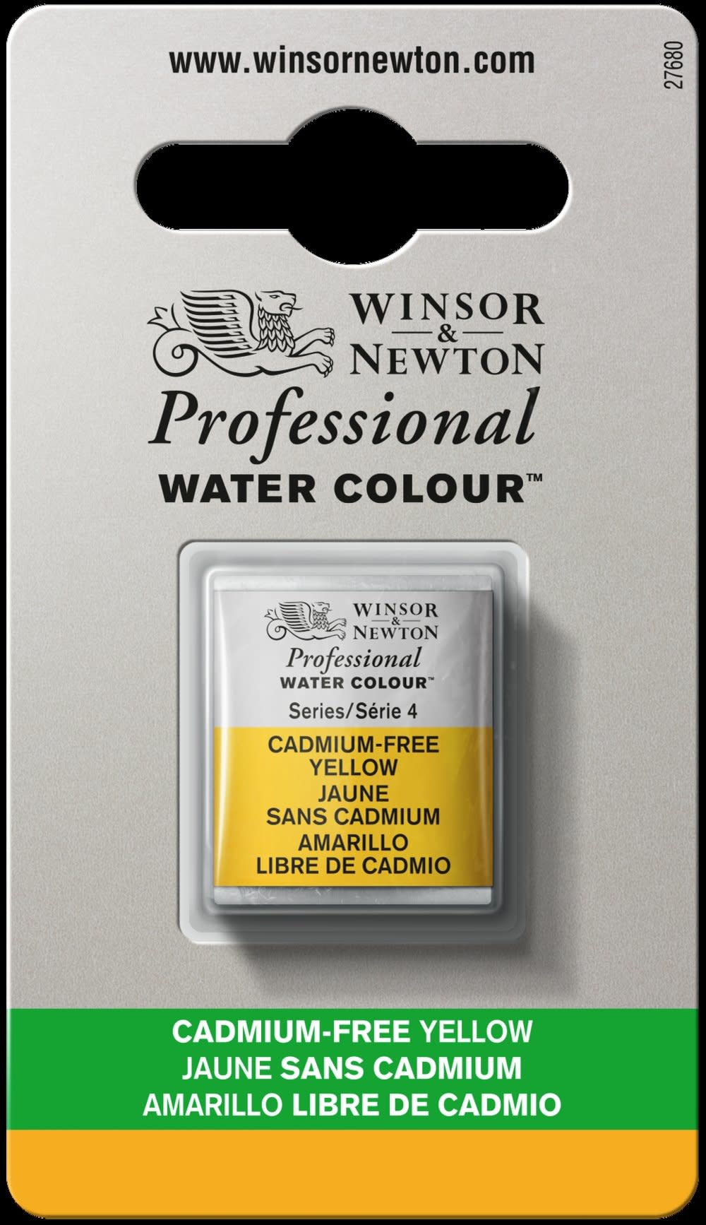 WINSOR & NEWTON Professional Aquarelle 1/2 Godet 890 Jaune sans cadmium