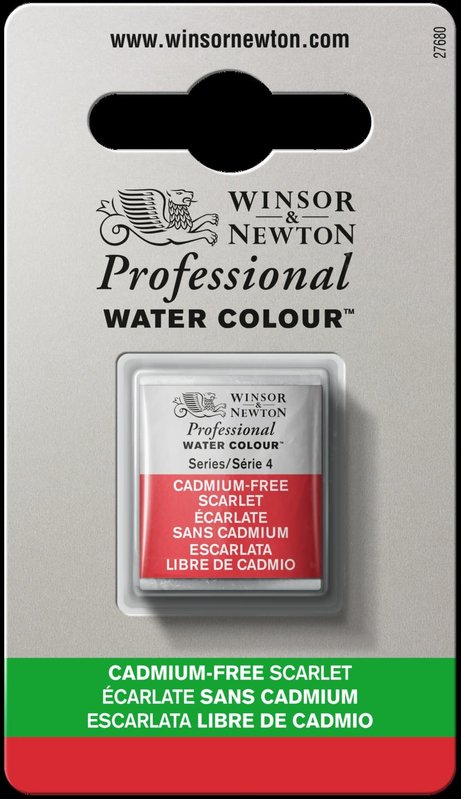 WINSOR & NEWTON Professional Aquarelle 1/2 Godet 903 Ecarlate sans cadmium