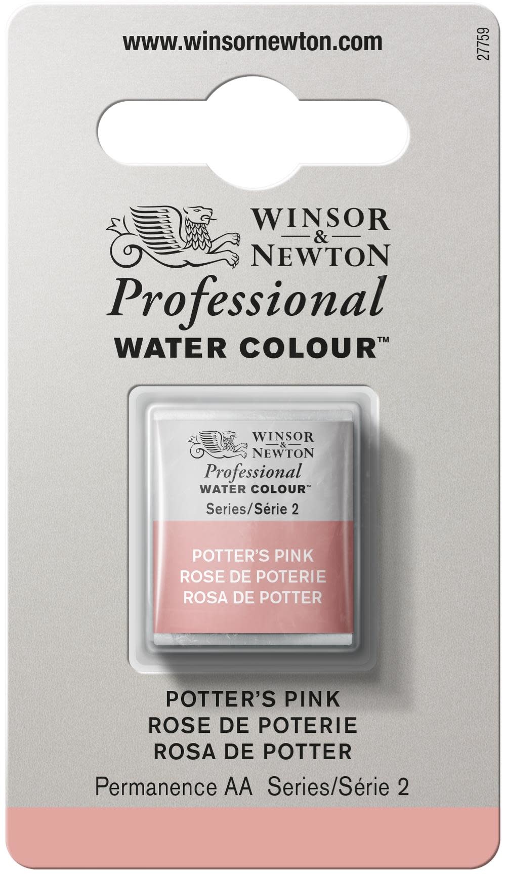 WINSOR & NEWTON Professional Aquarelle 1/2 Godet Potter Pink