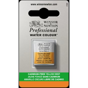 WINSOR & NEWTON Professional Aquarelle 1/2 Godet  891 Jaune foncé sans cadmium