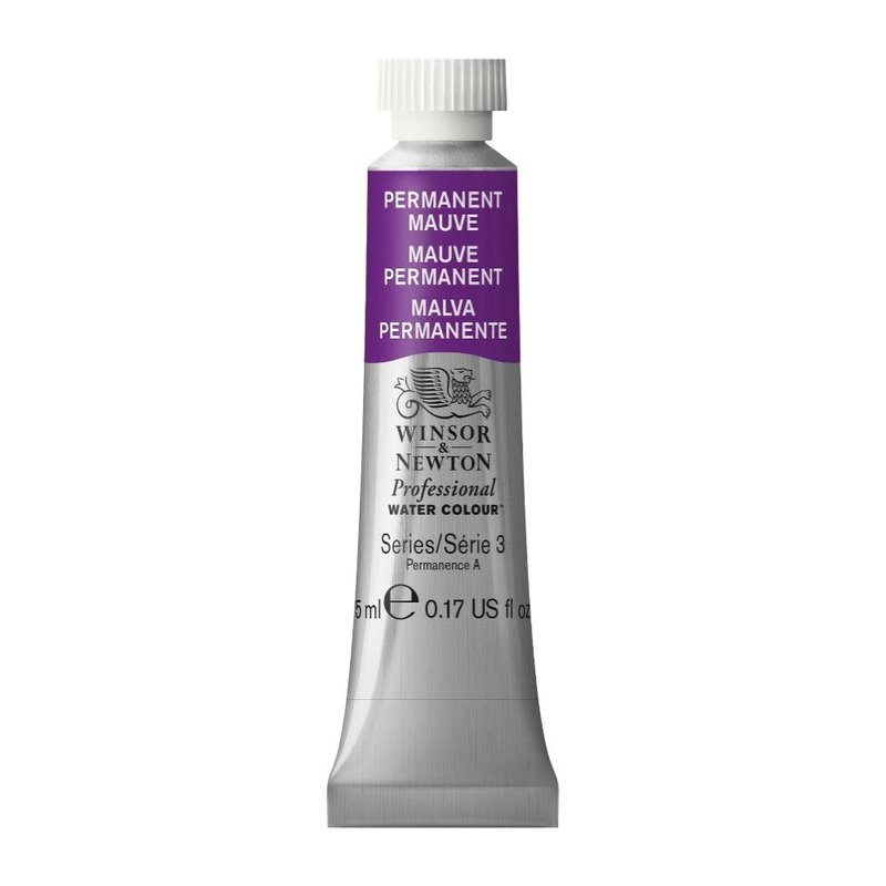 WINSOR & NEWTON Professional Aquarelle tube 5ml 491 Mauve permanent