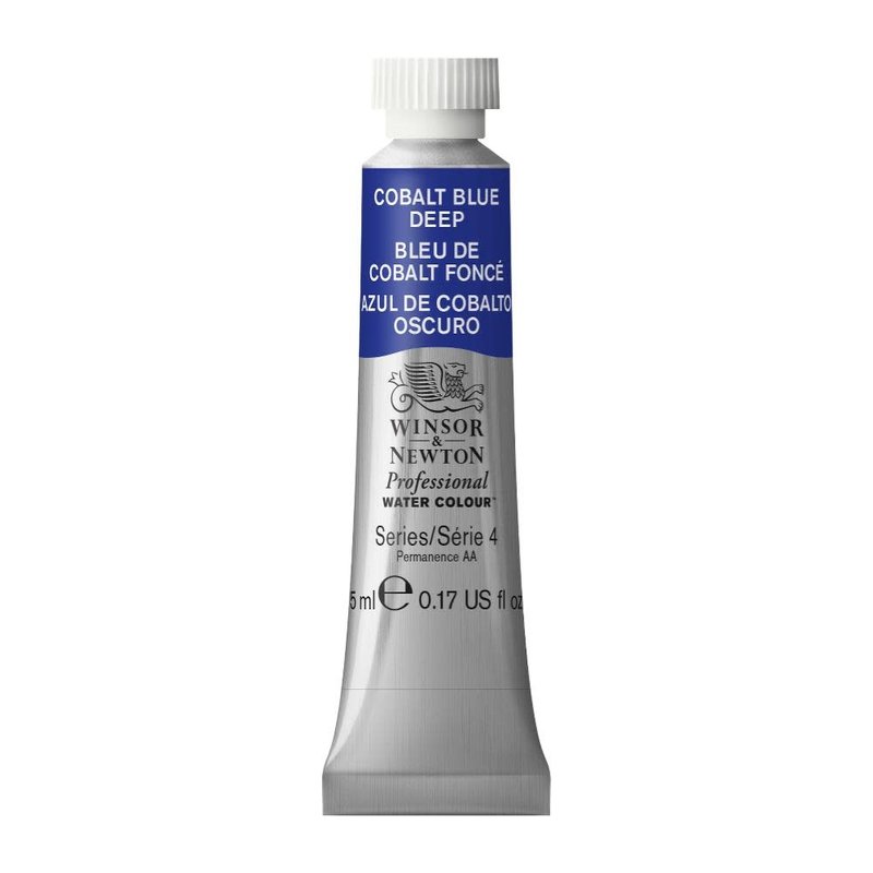 WINSOR & NEWTON Professional Aquarelle tube 5ml 180 Bleu de cobalt foncé