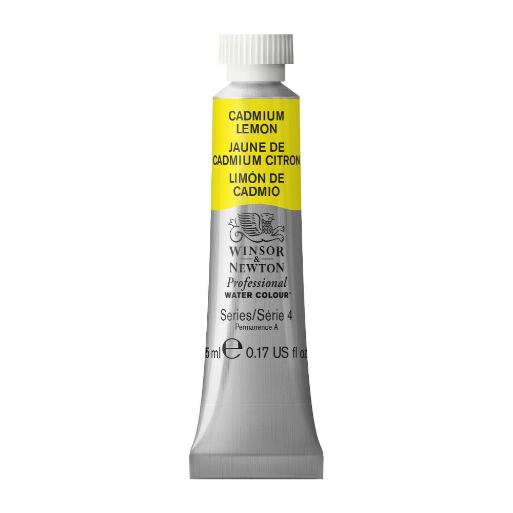 WINSOR & NEWTON Professional Aquarelle tube 5ml 086 Jaune de cadmium citron
