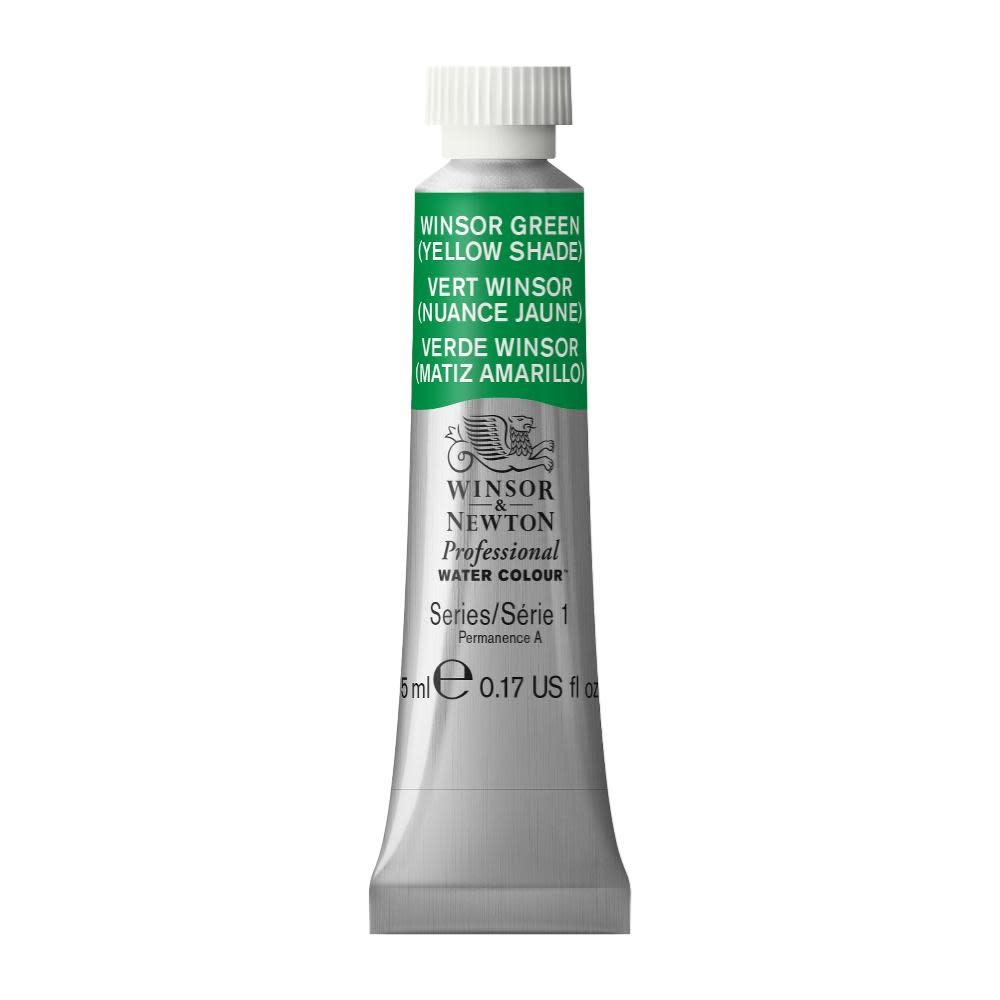 WINSOR & NEWTON Professional Aquarelle tube 5ml 5ML 721 Vert Winsor nuance jaune