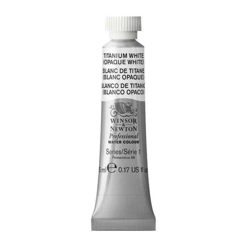 WINSOR & NEWTON Professional Aquarelle tube 5ml  644 Blanc titane