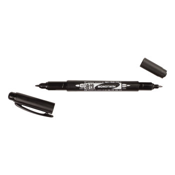 TOMBOW Marqueur Permanent, Mono Twin, Noir