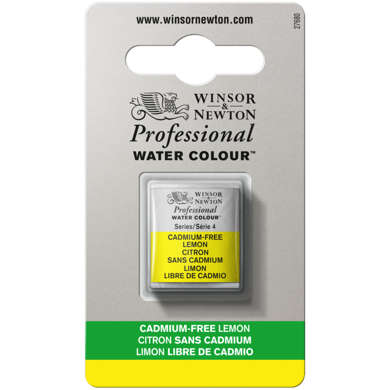 WINSOR & NEWTON Professional Aquarelle 1/2 Godet 898 Citron sans cadmium