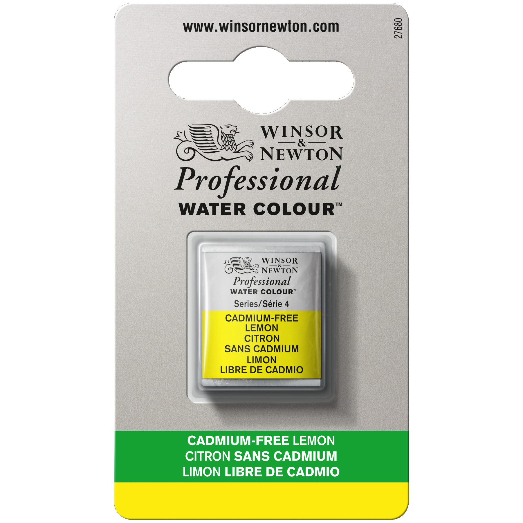 WINSOR & NEWTON Professional Aquarelle 1/2 Godet 898 Citron sans cadmium