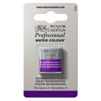 WINSOR & NEWTON Professional Aquarelle 1/2 Godet 550 Violet quinacridone
