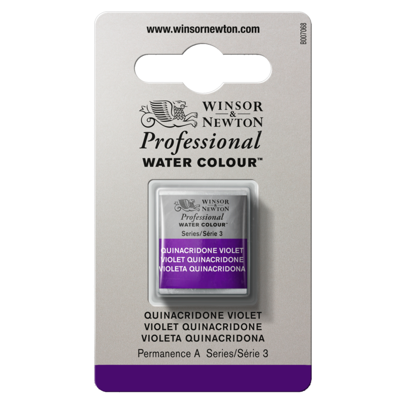 WINSOR & NEWTON Professional Aquarelle 1/2 Godet Quinacridone Violet