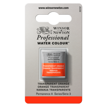 WINSOR & NEWTON Professional Aquarelle 1/2 Godet 650 Orange transparent