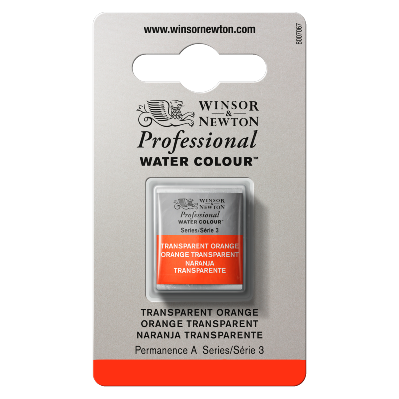 WINSOR & NEWTON Professional Aquarelle 1/2 Godet Orange Transparent