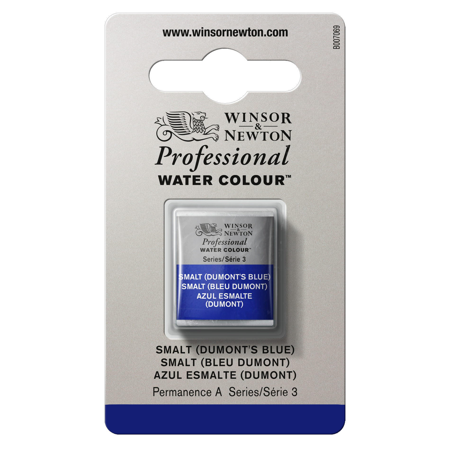 WINSOR & NEWTON Professional Aquarelle 1/2 Godet Smalt Bleu Dumont
