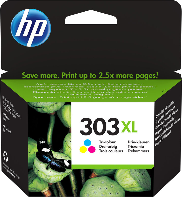 HP 303 XL Couleur - Cartouche d'encre compatible Grande Capacité