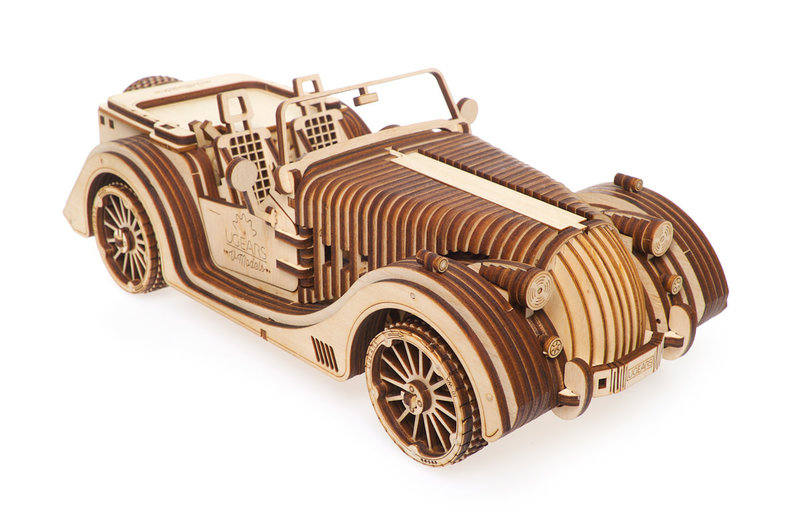 GRAINE CREATIVE Ugears Roadster Vm-01 Bois 437 Pièces 305X130X100Mm