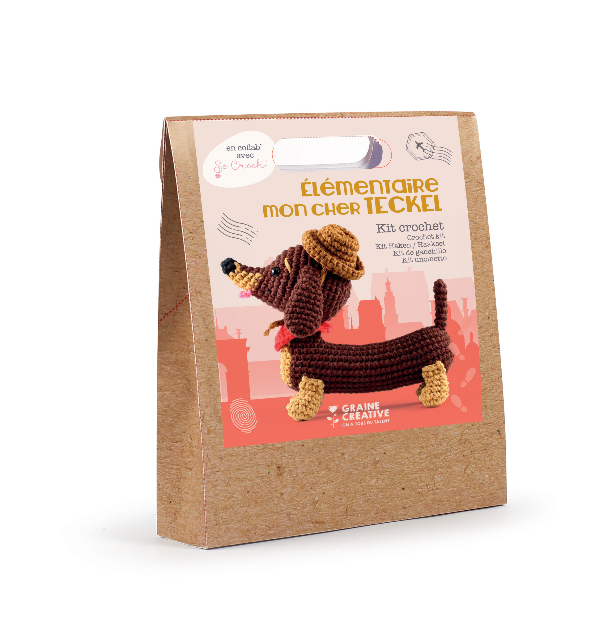 GRAINE CREATIVE Kit Amigurumi Teckel 180Mm