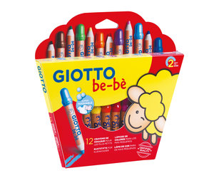 12 crayons de couleur Giotto be-bè Maxi