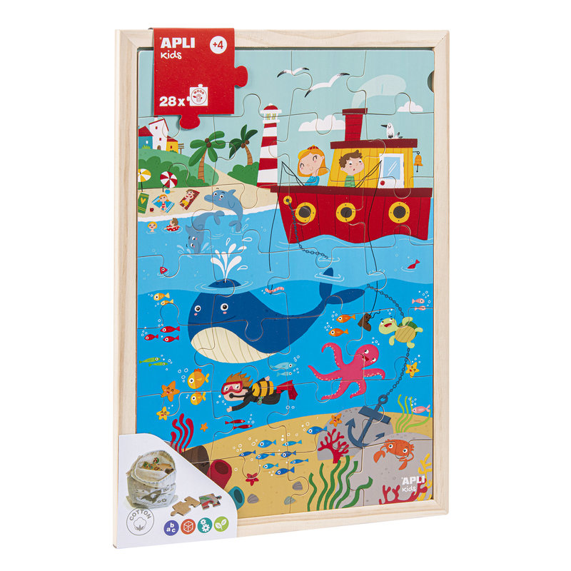 APLI Puzzle Niveaux Océan 28U #