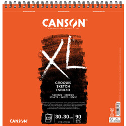 CANSON Album Spirale 120Fl Xl® Croquis 30X30 90G