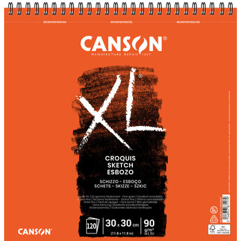 CANSON Album Spirale 120Fl Xl® Croquis 30X30 90G