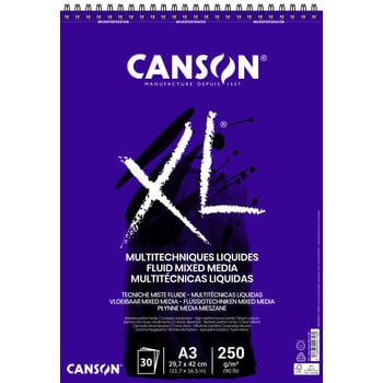 CANSON Album 30 Feuilles XL® Fluid mixed media A3 250G