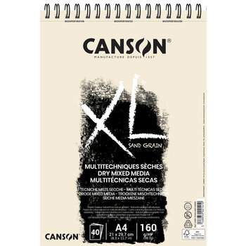 CANSON Album Spirale 40Fl Xl® Sand Grain A4 160G Naturel