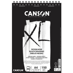 CANSON Album Spirale 40Fl Xl® Dessin Noir A4 150G